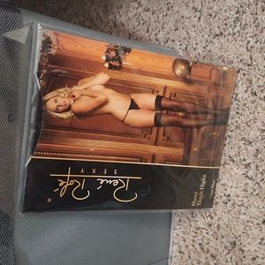 Sheer sexy thigh high tights